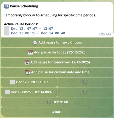 Toggle Pause Status Toggle Pause Status